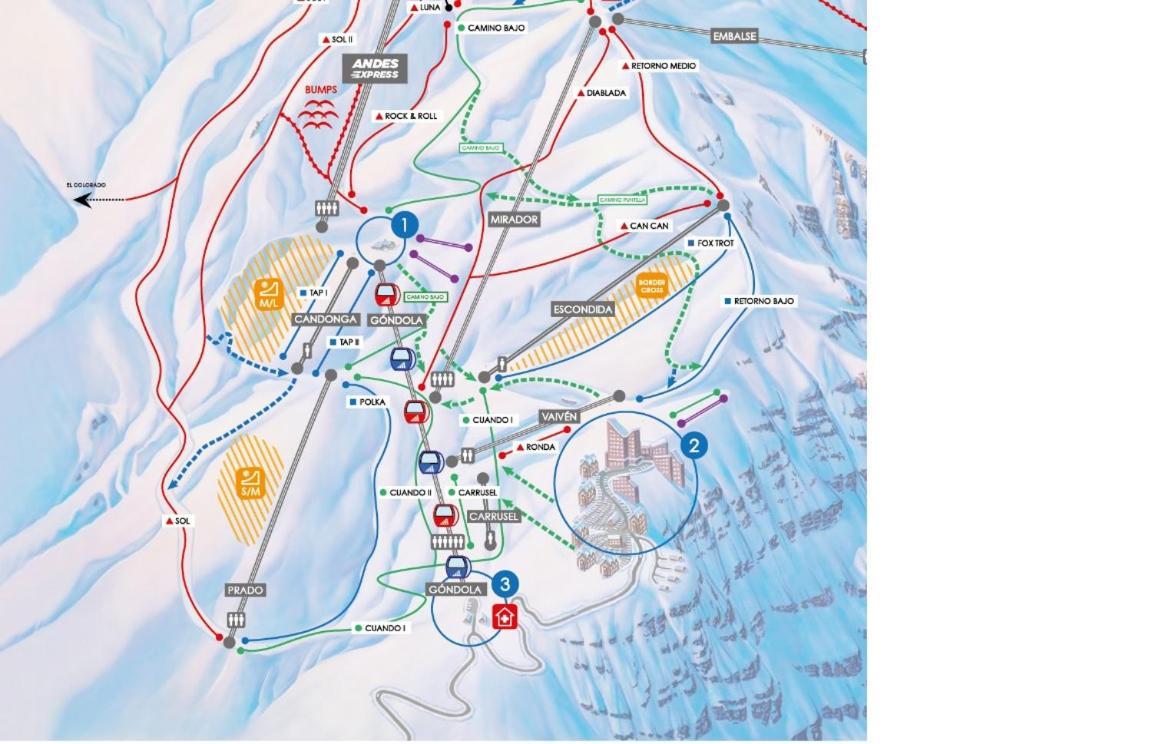 Departamento Valle Nevado, Ski In - Ski Out 圣地亚哥 外观 照片